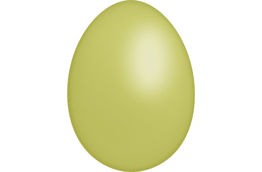 Plain Yellow Easter Egg Png Pic (salmon, white)