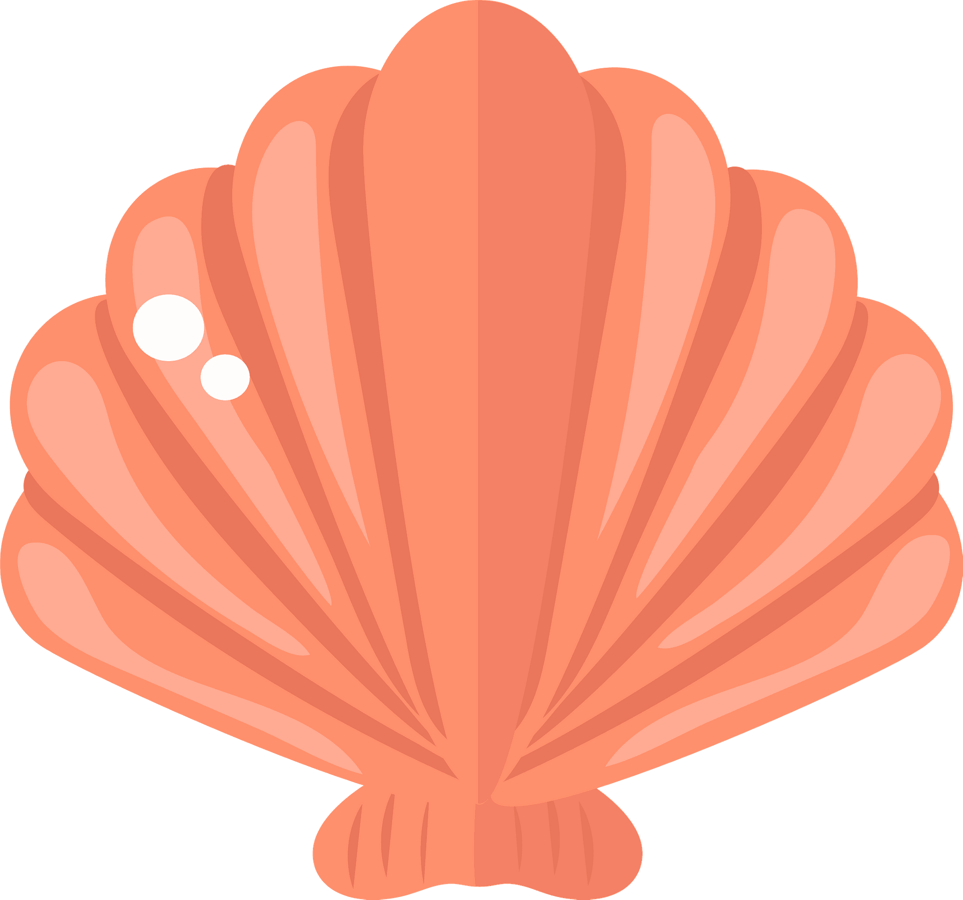 Clam Muscle Png Pic (salmon, gray)