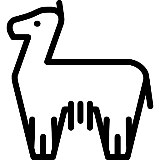 Llama Png Photo (white, gray, black, silver)