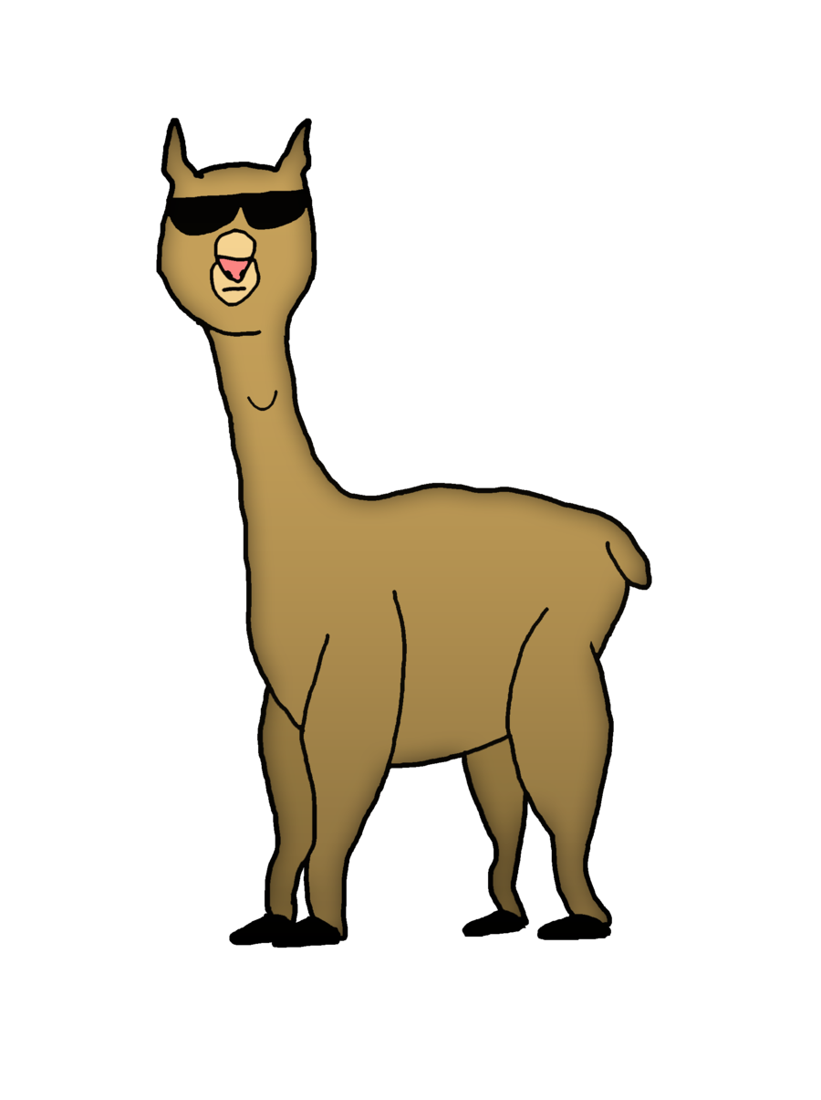 Llama Png Pic (gray, chocolate, black)