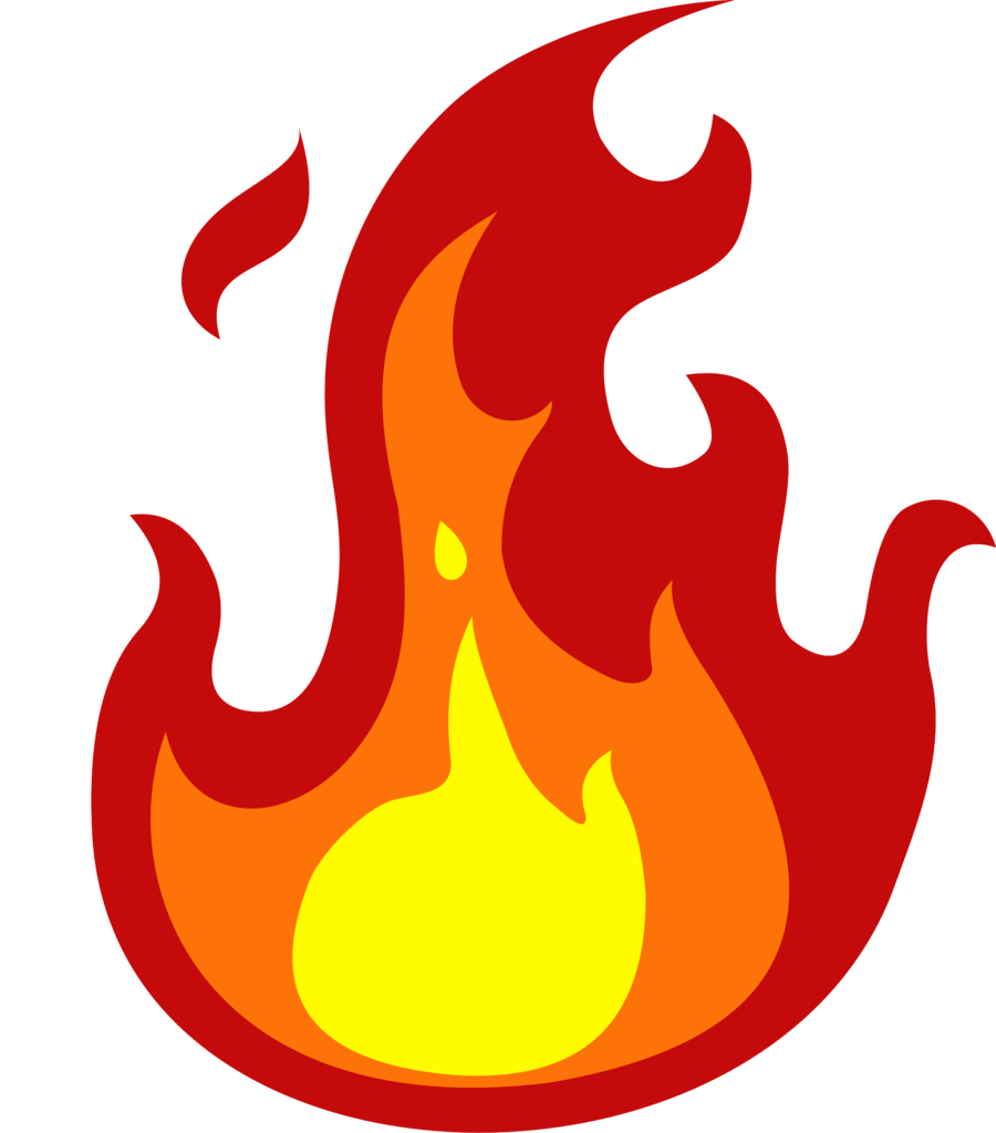 Flame Cartoon Png File (yellow, orange, chocolate, red, black)