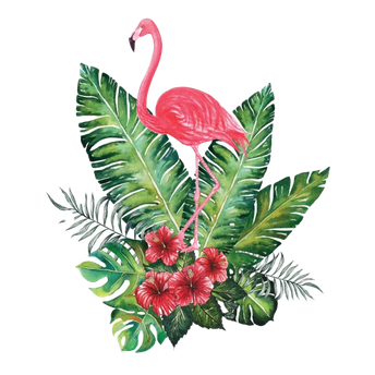 Flamingo Png Transparent Image (black)