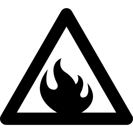 Flammable Sign Png Clipart (black, gray, lavender, white)