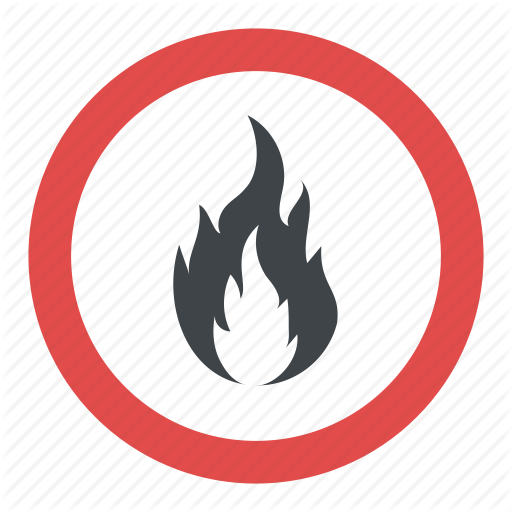 Flammable Sign Png File (indigo, black, chocolate, white)