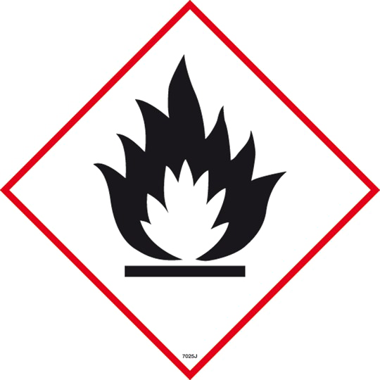 Flammable Sign Transparent Png (black, white)