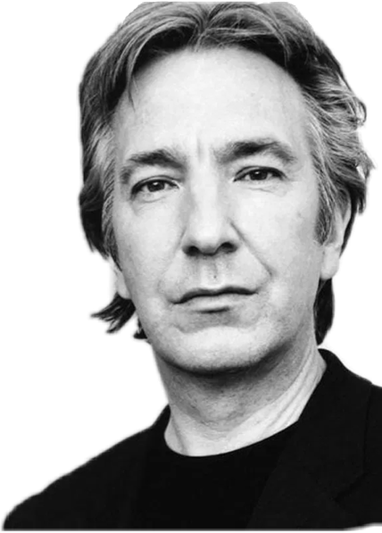 Alan Rickman Png Clipart (black)