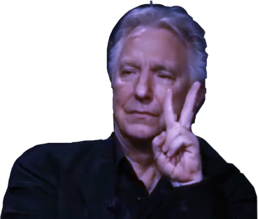 Alan Rickman Png Photo (black)