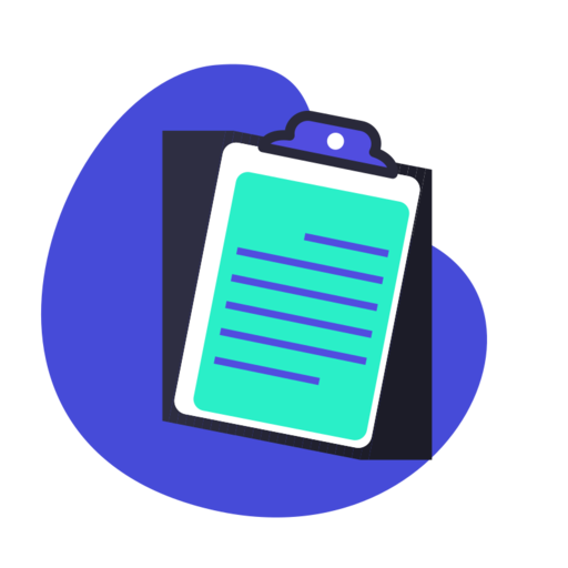 Plan List Free Png Icon (blue, indigo, black, greenish blue, white)