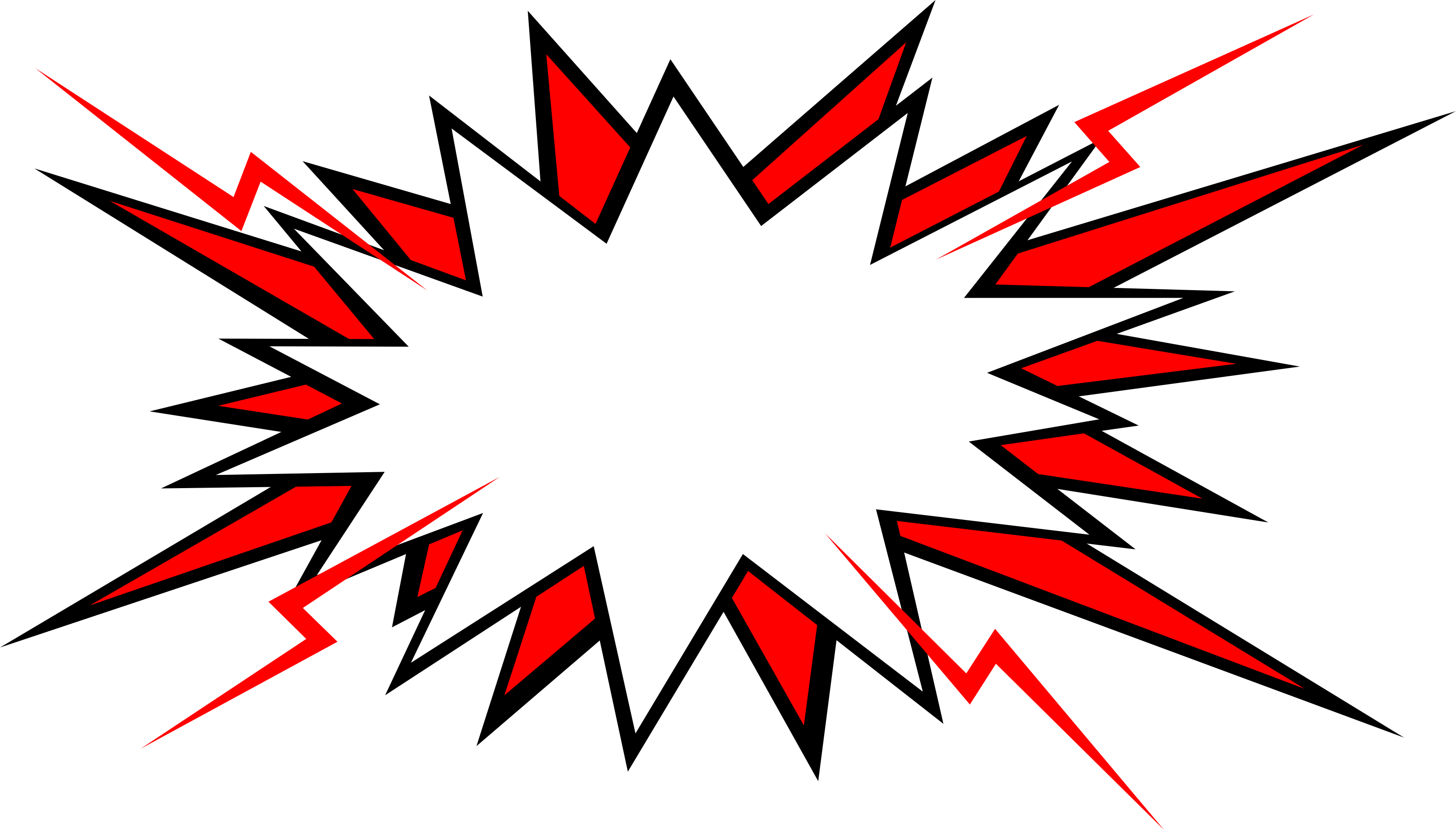 Blank Comic Boom Png Hd Image (black, red, white)