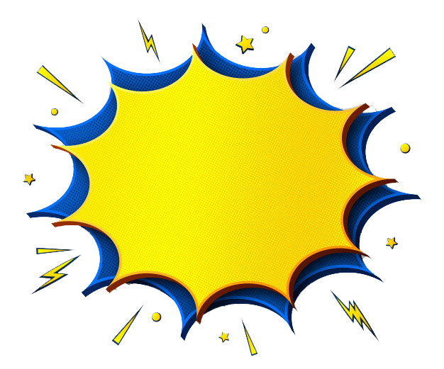 Blank Comic Boom Png Picture (gold, white, yellow)