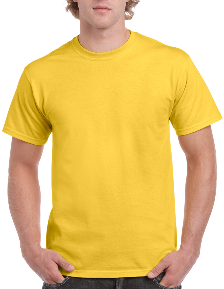 Blank T Shirt Transparent (gold, black)