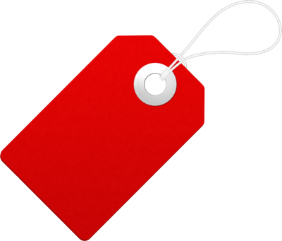 Blank Tag Png File (red, gray, white)