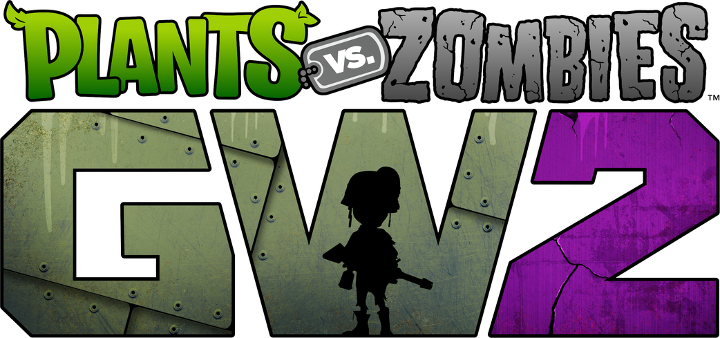 Plants Vs Zombies Logo Png Hd Isolated (black)