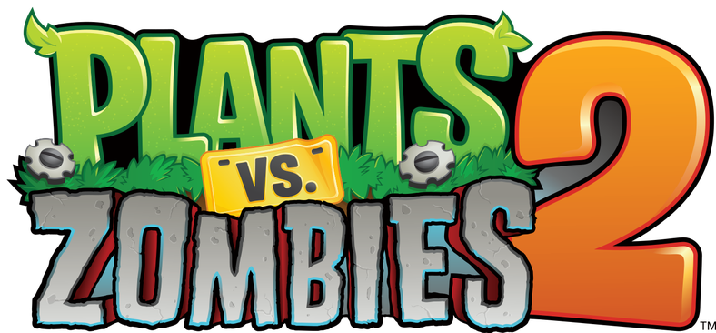 Plants Vs Zombies Logo Png Isolated Clipart (orange, black, chocolate)