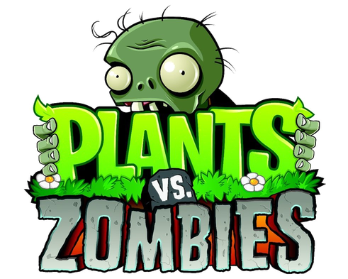 Plants Vs Zombies Logo Png Photo (black, gray, olive)