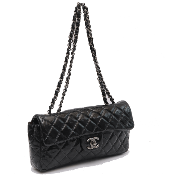 Flap Bag Png Image (black, white)