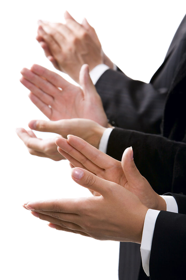 Clapping Hands Png File (black)