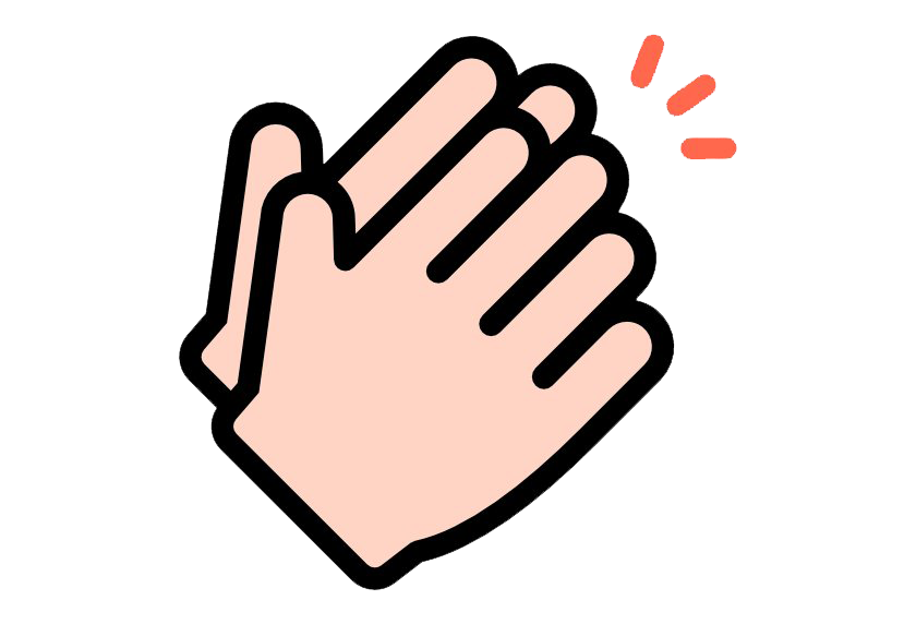 Clapping Hands Png Free Download (black, white, pink)