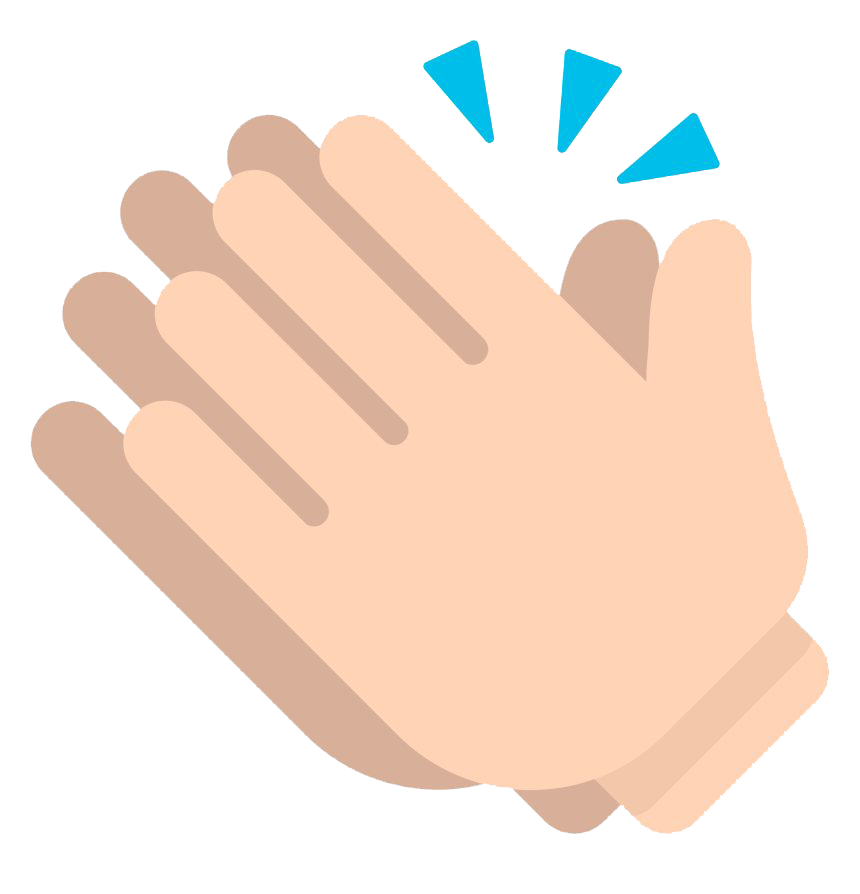 Clapping Hands Png Transparent Picture (white, pink, silver)