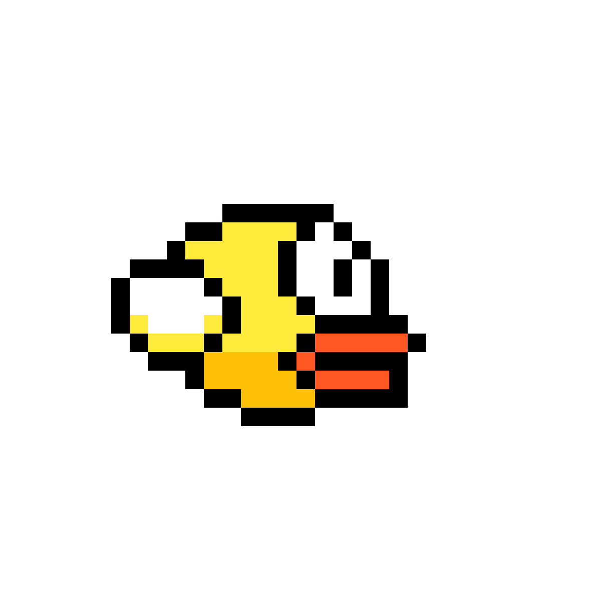 Flappy Bird Png Image (yellow, chocolate, white, black, gold)