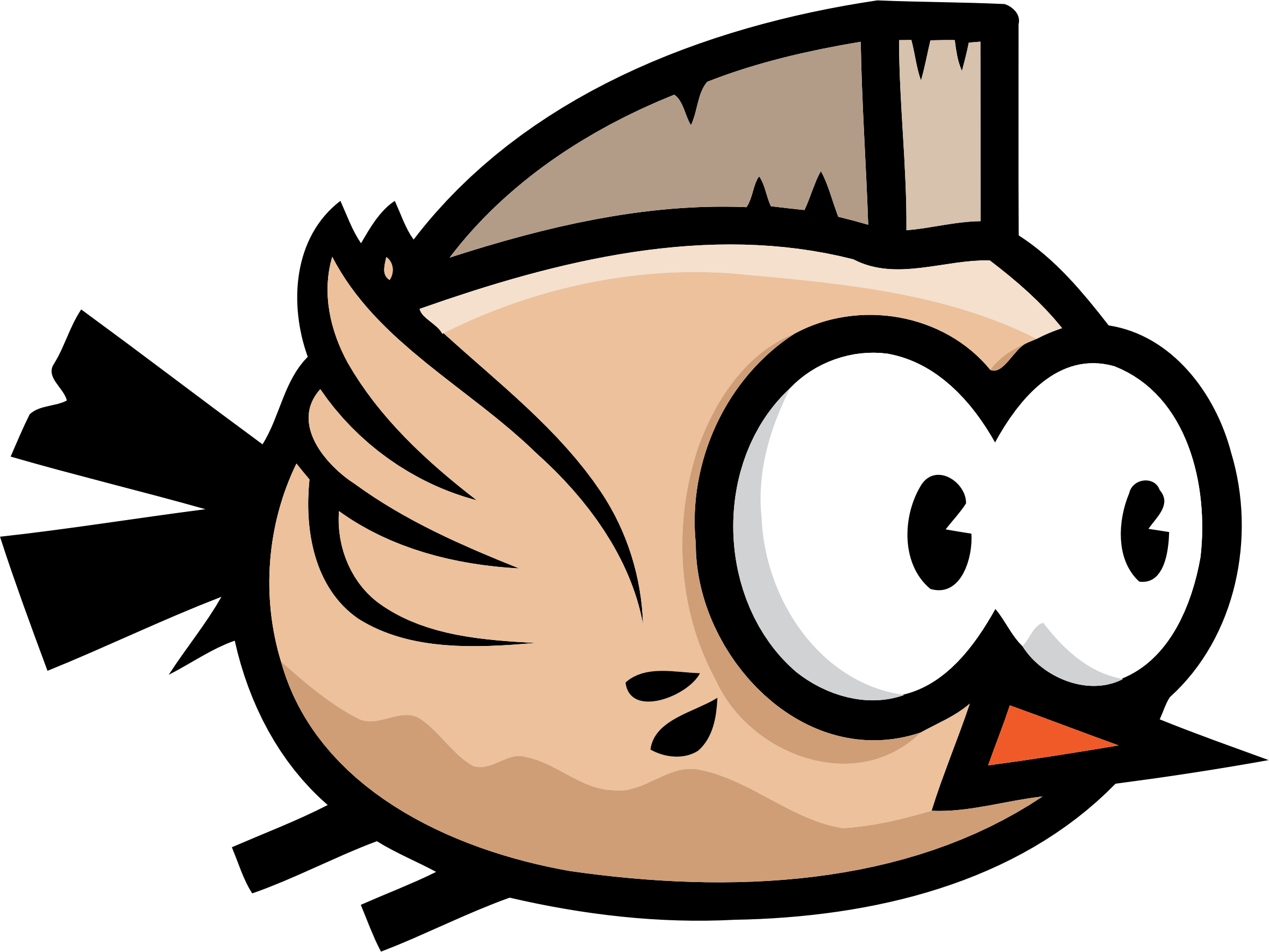 Flappy Bird Png Transparent (salmon, white, gray, black, pink)