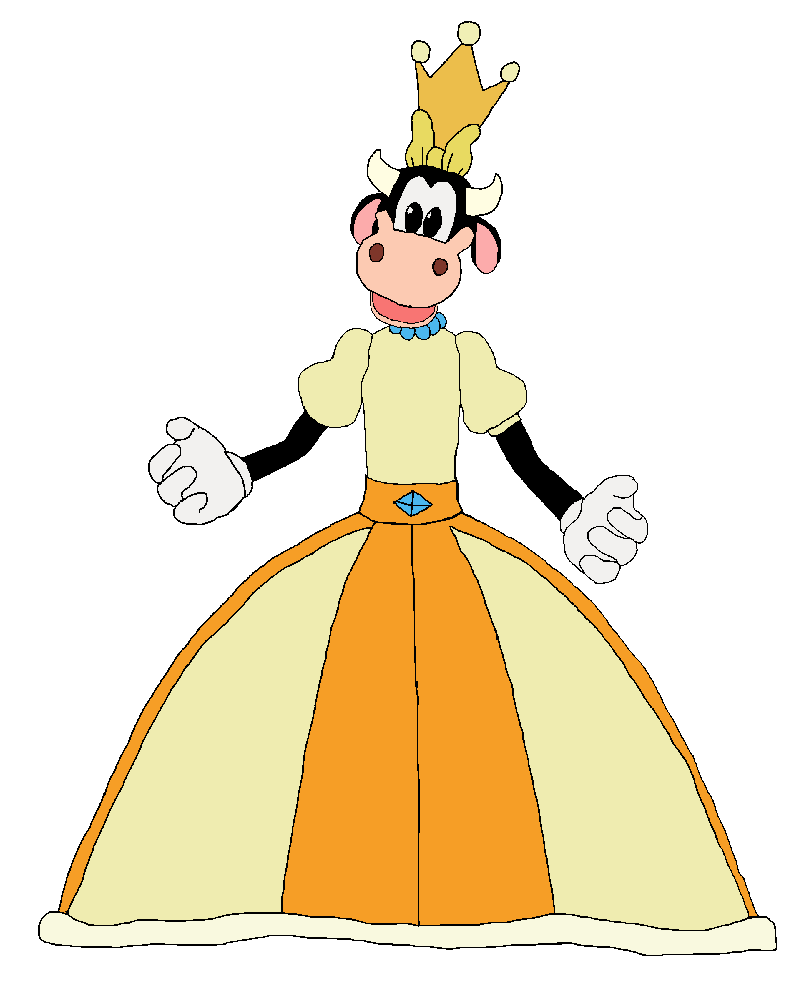 Clarabelle Cow Png Hd (orange, beige, white, black)