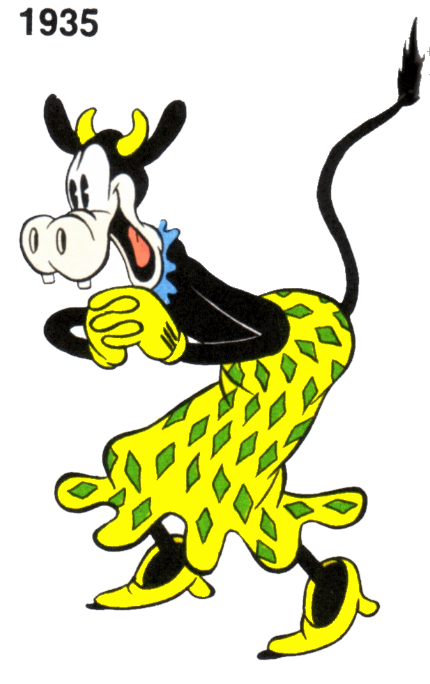 Clarabelle Cow Png Image (yellow, white, black)