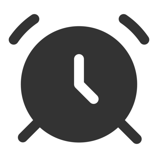 Alarm Basic Ui Free Png Icon (black)