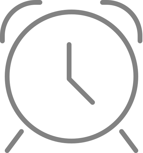 Alarm Clock Time Clock Icon Free Png Icon Download (gray, black)