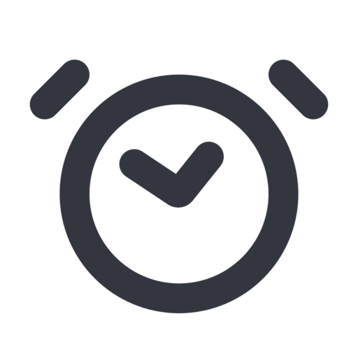 Alarmclock Free Png Icon Download (black, indigo)