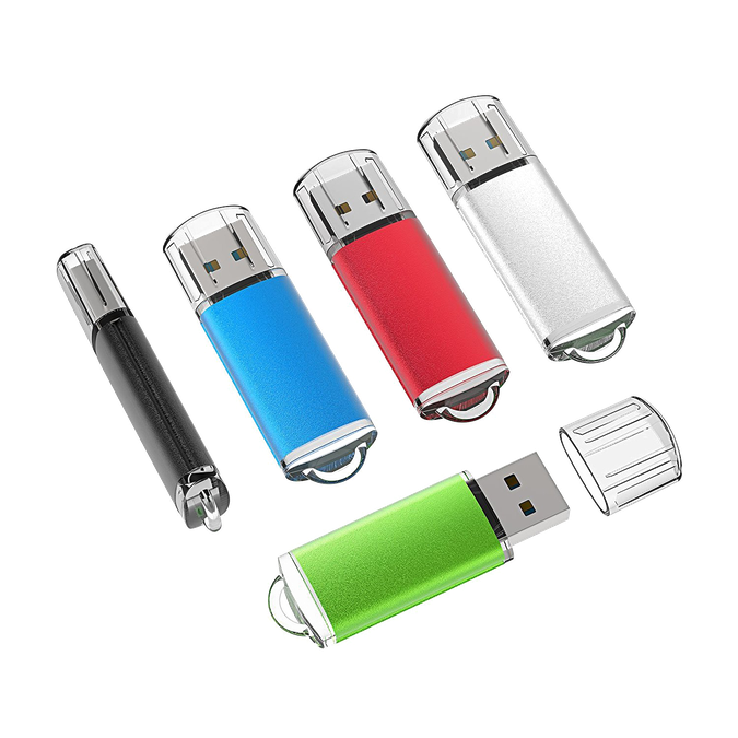 Flash Drive Transparent Background (lavender, black, silver)