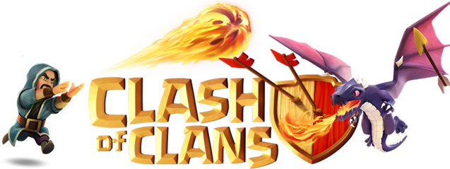 Clash Of Clans Logo Png File (orange, black)