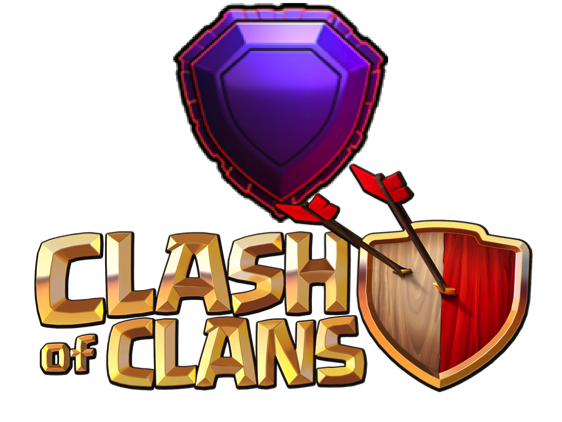 Clash Of Clans Logo Png Hd (black)