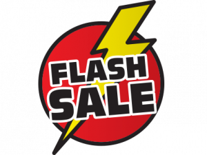 Flash Sale Png Pic 300X225 (black, red, white)