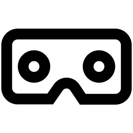 Glasses Virtual Reality Free Transparent Png Icon Download (black)