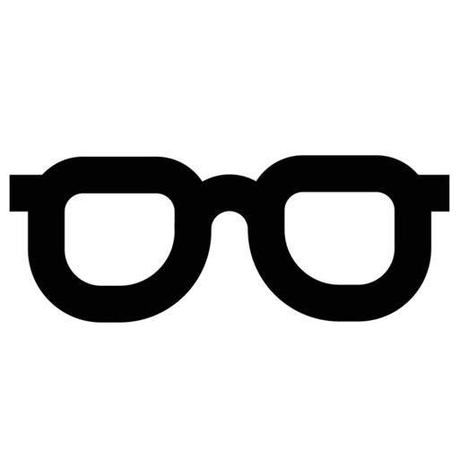 Glasses Vision Free Png Icon Download (black)