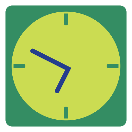 Classic Green Wall Clock Png Image (black, gold, teal)