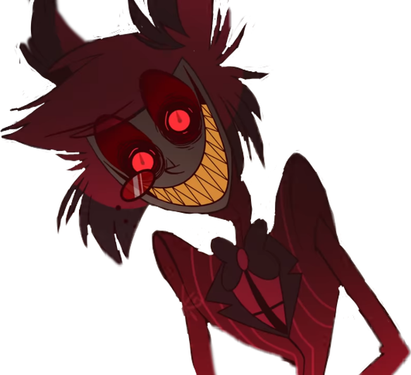 Alastor Demon Png File (maroon, black)