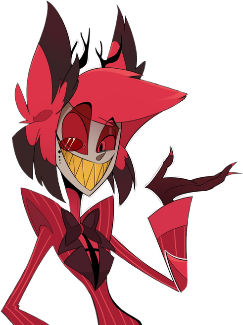 Alastor Demon Png Image (maroon, black, chocolate)