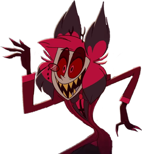 Alastor Demon Png Photo (maroon, black)