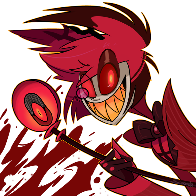 Alastor Demon Png Picture (maroon, black, chocolate)