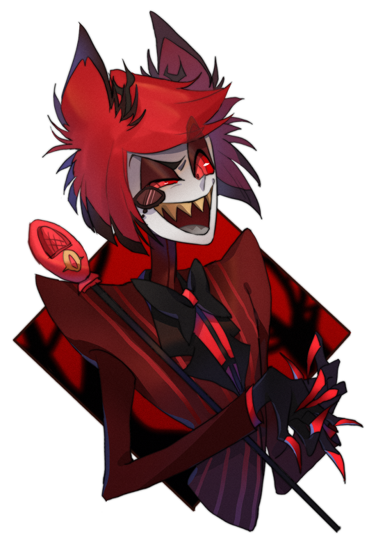 Alastor Demon Png Transparent (black)