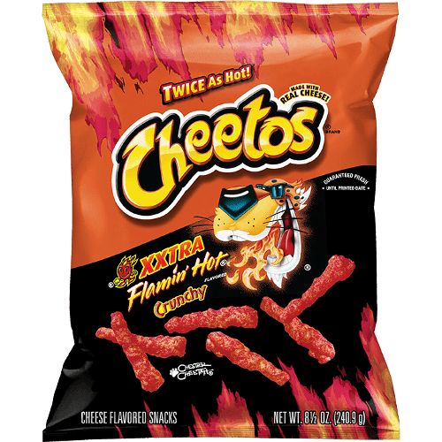 Flavored Cheetos Crunchy Pack Transparent Png (black, gray, chocolate)