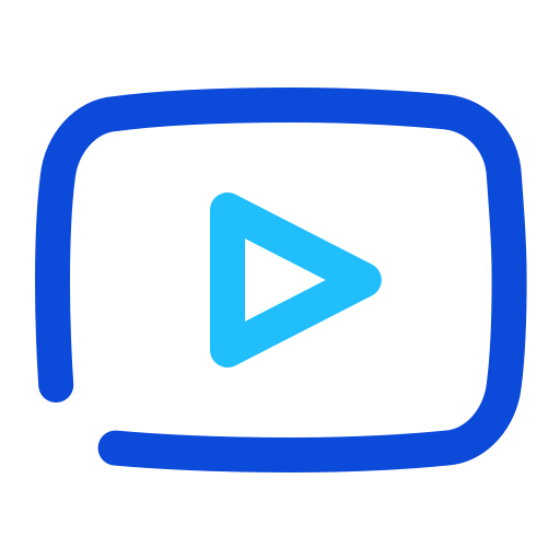 Play Video Youtube Logo Icon Free Png Icon Download (navy, greenish blue, blue, black)