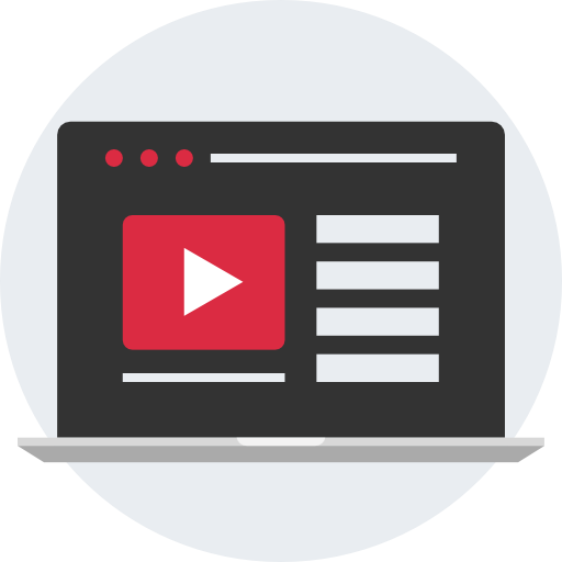 Play Youtube Video Media Playlist Vid Icon Free Png Icon Download (silver, lavender, chocolate, black)