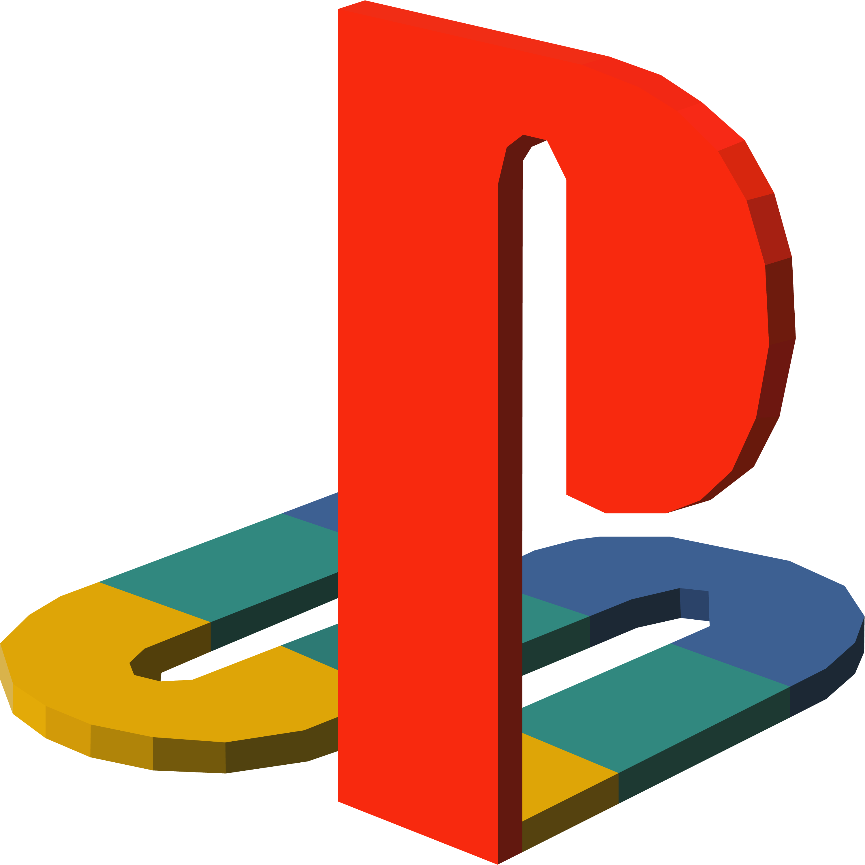 Playstation Png Png Picture (teal, maroon, orange, black, red)