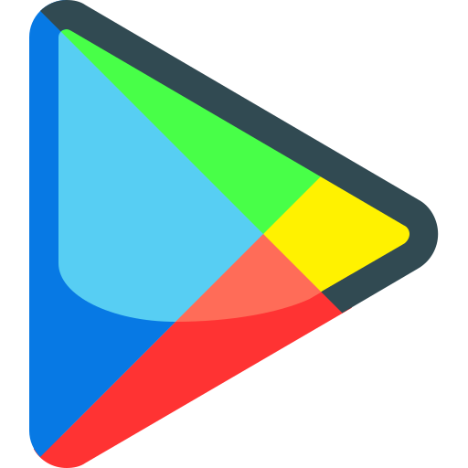 Playstore Logo Icon Free Png Icon Download (greenish blue, red, black, lime, teal)