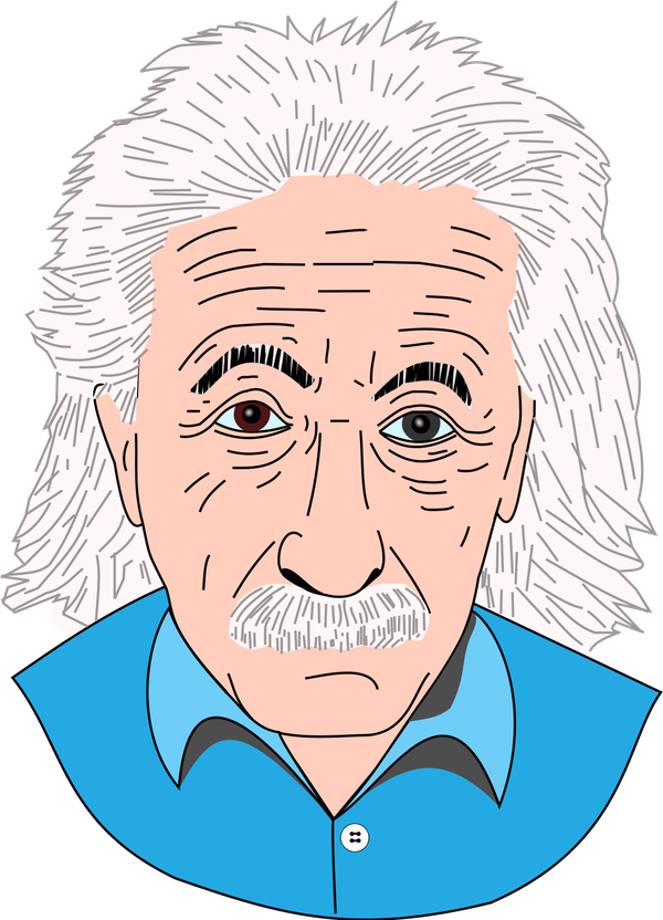 Albert Einstein Png Clipart (white, black, pink, beige, greenish blue)