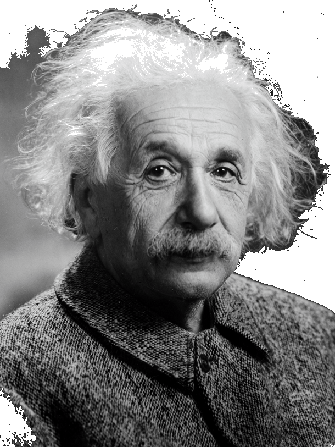 Albert Einstein Png Image (black, gray, indigo)