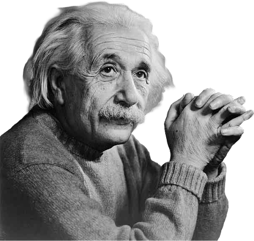 Albert Einstein Png Isolated File (black)